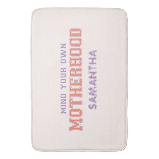 Let op je eigen moederschap badmat (Voorkant Verticaal)