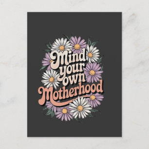 Let op je eigen moederschap Grappige Moederdag Mam Aankondigingskaart