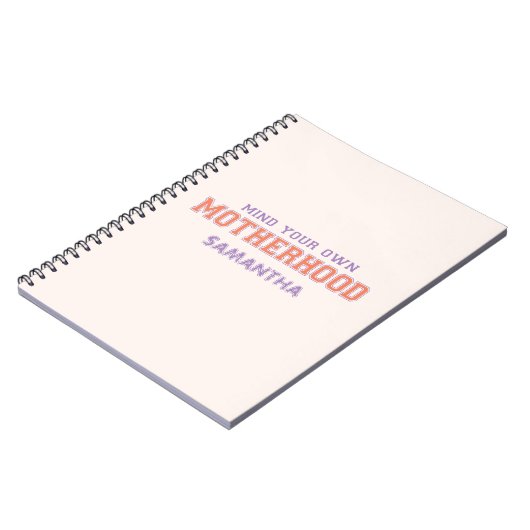 Let op je eigen moederschap notitieboek (Linkerzijde)