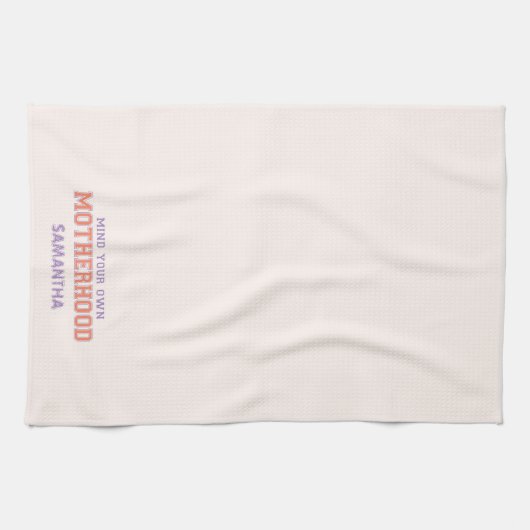 Let op je eigen moederschap theedoek (Horizontaal)