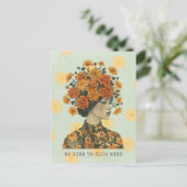 Let op je gedachten briefkaart (Staand voorkant)