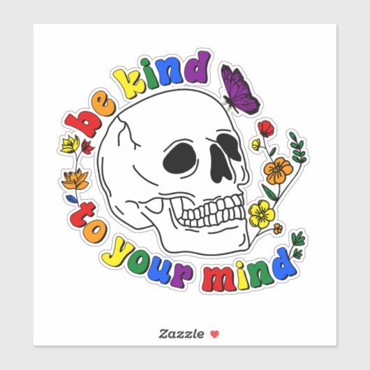 Let op je gedachten sticker (Vel)