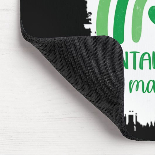 Let op je geest, geestelijke gezondheid, autisme muismat (Hoek)