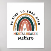 Let op je geest, geestelijke gezondheid poster (Voorkant)