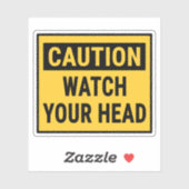 Let op je hoofd sticker (Vel)