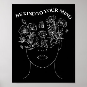 Let op je mentale beroep in de geestelijke gezondh poster
