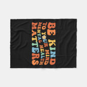 Let op je mentale bewustzijn fleece deken (Voorkant (Horizontaal))