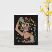 Let op je mentale bewustzijn kaart (Gele Bloem)