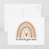 Let op je mentale gezondheidsproblemen briefkaart (Voorkant / Achterkant)