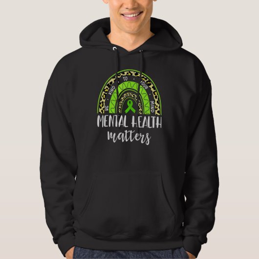 Let op je mentale gezondheidsproblemen hoodie (Voorkant)