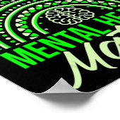 Let op je mentale gezondheidsproblemen poster (Hoek)