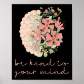 Let op je mentale gezondheidsproblemen poster (Voorkant)