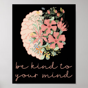 Let op je mentale gezondheidsproblemen poster