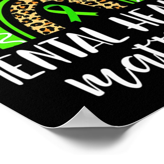 Let op je mentale gezondheidsproblemen poster (Hoek)