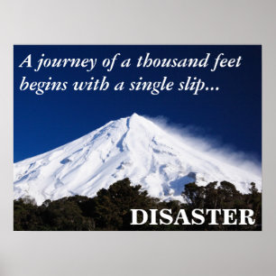 Let op je stap: de eerste is een dozy (L) Poster