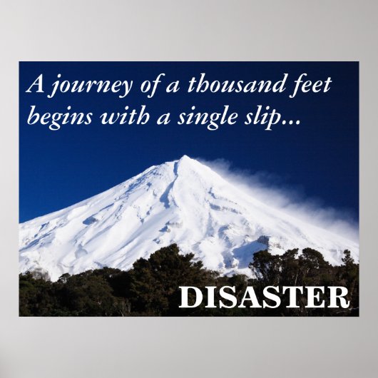 Let op je stap: de eerste is een dozy (L) Poster (Voorkant)