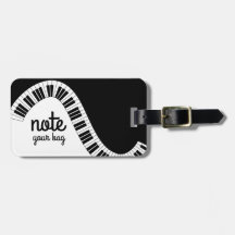 Let op je tas Musical Piano Keyboard Bagagelabel