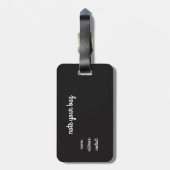 Let op je tas Musical Piano Keyboard Bagagelabel (Achterkant verticaal)