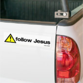 Let op Jezus Bumpersticker (Op Truck)