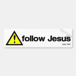 Let op Jezus Bumpersticker