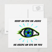 Let op Jezus Christelijk cadeau Briefkaart (Voorkant / Achterkant)