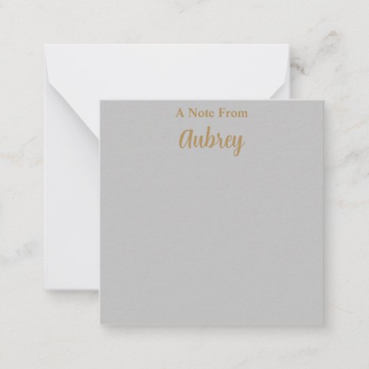 Let op Kaart en envelop Notitiekaartje (Voorkant)