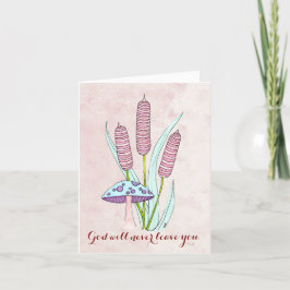 Let op Kaart met champignons en staarten