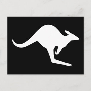 Let op Kangaroo Briefkaart