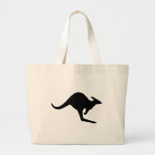 Let op Kangaroo Grote Tote Bag (Voorkant)
