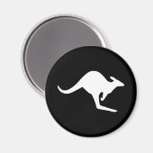 Let op Kangaroo Magneet (Voorkant / Achterkant)
