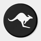 Let op Kangaroo Magneet (Voorkant)