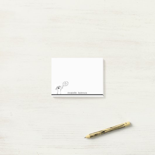 Let op kat Personaliseer notities Post-it® Notes (Op bureau)