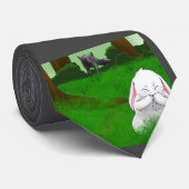 Let op kleine konijn! Necktie Stropdas (Opgerold)