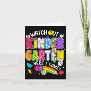 Let op kleuterschool hier komt de eerste dag van kaart