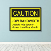 Let op lage bandbreedte canvas afdruk (Insitu (Houten vloer))