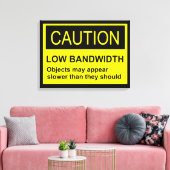 Let op lage bandbreedte canvas afdruk (Insitu (Woonkamer))