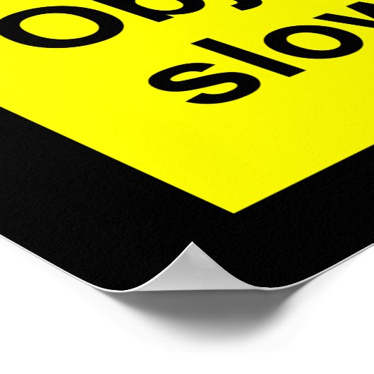 Let op lage bandbreedte poster (Hoek)