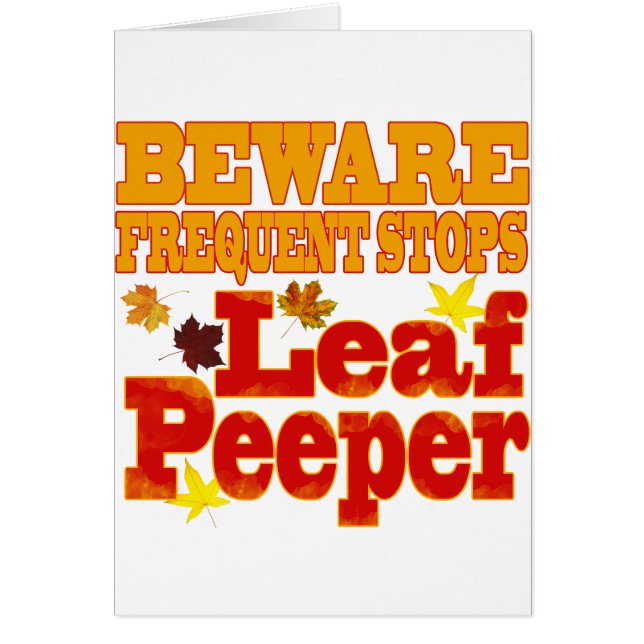 Let op Leaf Peeper (Voorkant)