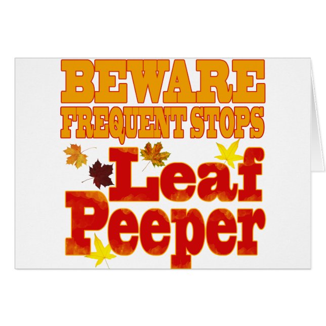 Let op Leaf Peeper (Voorkant Horizontaal)