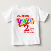 Let op levendig 2 op het losse peuter t-shirt (Voorkant)