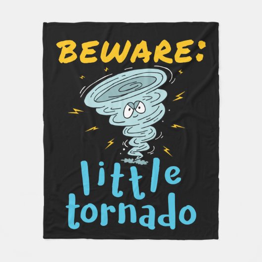 Let op Little Tornado Fleece Deken (Voorkant)