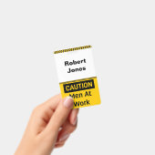 LET OP Mannen aan het Werk Badge (Handheld)