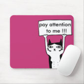 Let op me aan boord met kat illustra muismat (Met muis)