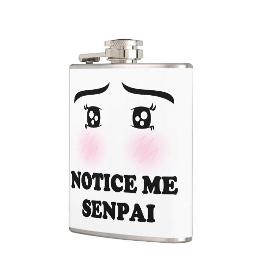 Let op me Senpai Blushing Anime Girl Kawaii Suki Heupfles (Links)