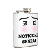 Let op me Senpai Blushing Anime Girl Kawaii Suki Heupfles (Rechts)