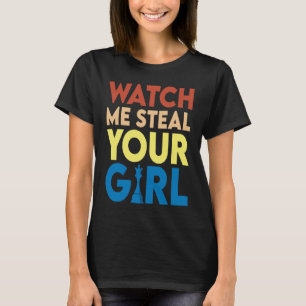 Let op me Steal je  rugzak van je meisje T-shirt