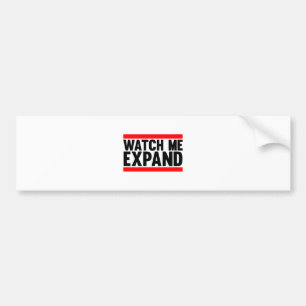 Let op me uitvouwen bumpersticker
