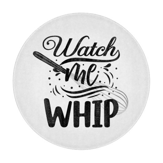 Let op me Whip Snijplank (Voorkant)