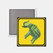 Let op: Melophant Crossing! Magneet (Voorkant / Achterkant)