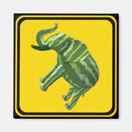 Let op: Melophant Crossing! Magneet (Voorkant)